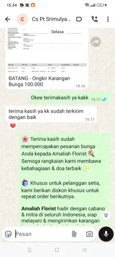 Testimonial Papan Bunga kuta