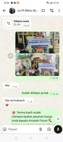 Testimonial Papan Bunga kuta