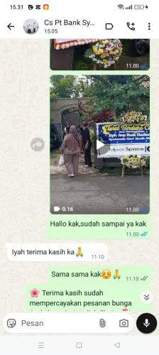 Testimonial Papan Bunga kuta